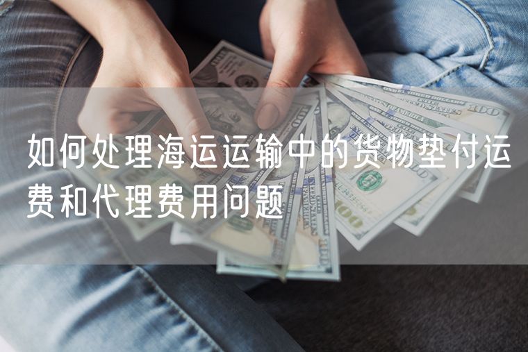 如何处理海运运输中的货物垫付运费和代理费用问题