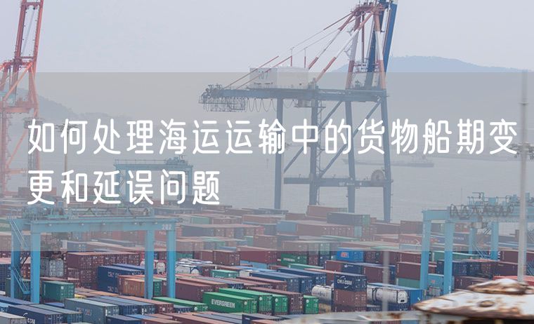 如何处理海运运输中的货物船期变更和延误问题