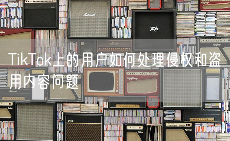 TikTok上的用户如何处理侵权和盗用内容问题