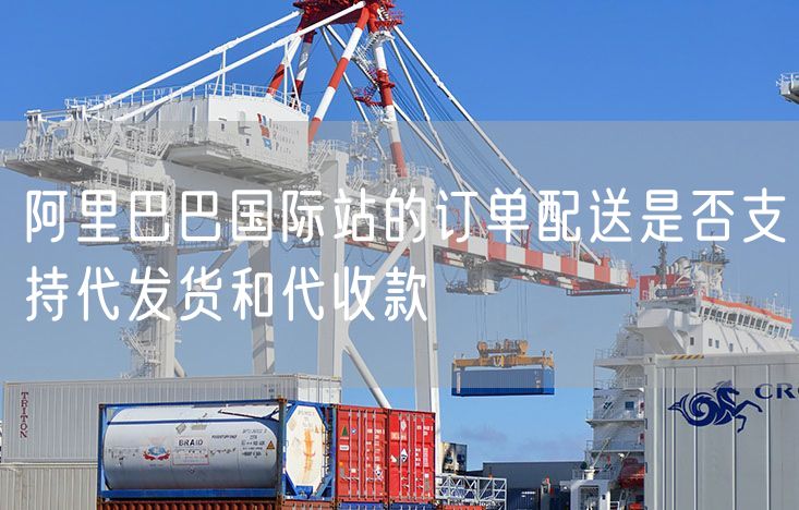 阿里巴巴国际站的订单配送是否支持代发货和代收款