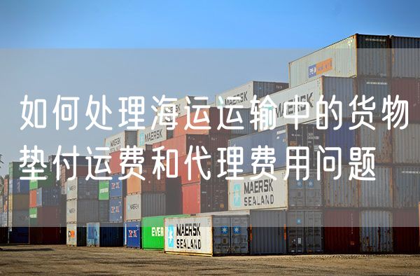 如何处理海运运输中的货物垫付运费和代理费用问题