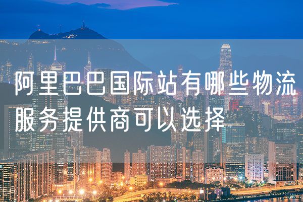 阿里巴巴国际站有哪些物流服务提供商可以选择