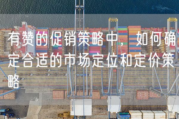 有赞的促销策略中，如何确定合适的市场定位和定价策略