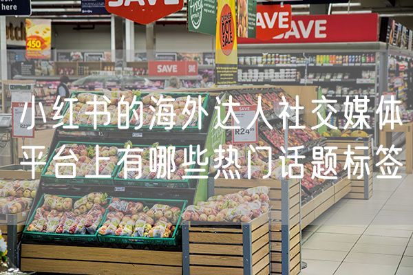 小红书的海外达人社交媒体平台上有哪些热门话题标签