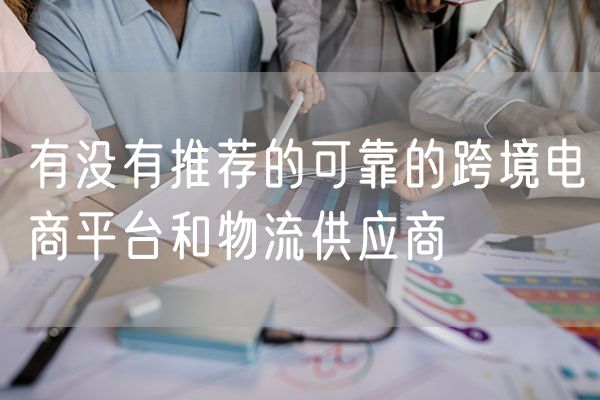 有没有推荐的可靠的跨境电商平台和物流供应商