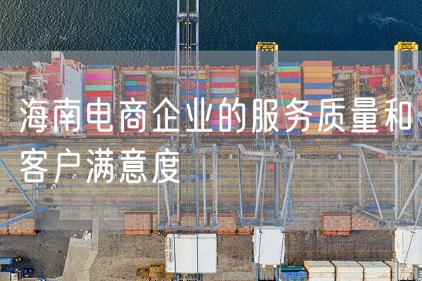 海南电商企业的服务质量和客户满意度