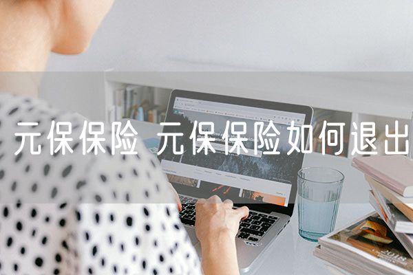 元保保险 元保保险如何退出