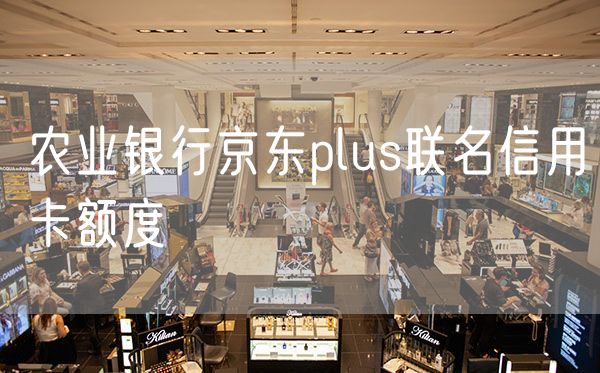 农业银行京东plus联名信用卡额度