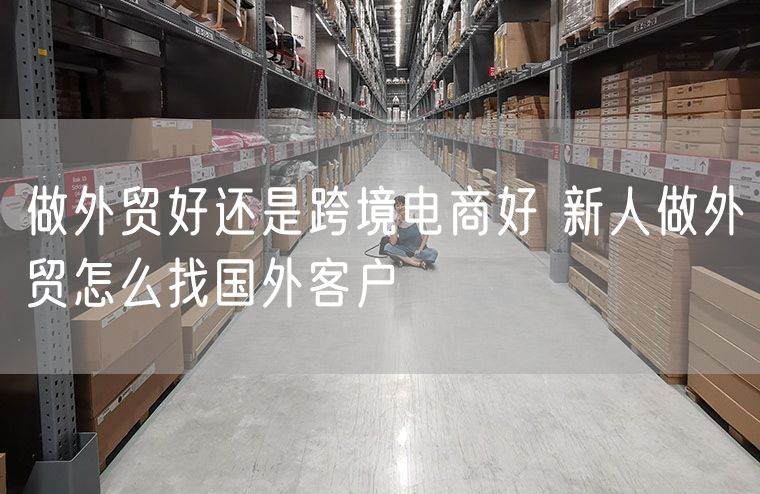 做外贸好还是跨境电商好 新人做外贸怎么找国外客户