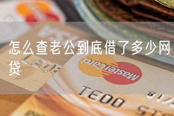 怎么查老公到底借了多少网贷