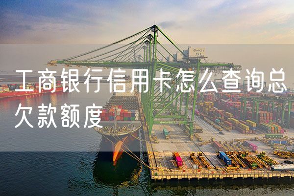 工商银行信用卡怎么查询总欠款额度