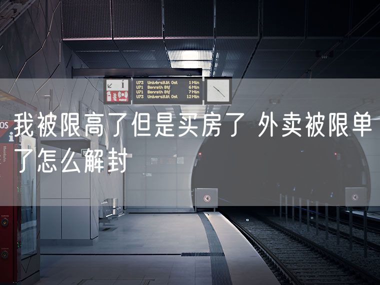 我被限高了但是买房了