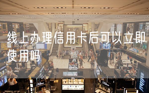 线上办理信用卡后可以立即使用吗
