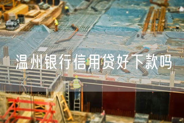 温州银行信用贷好下款吗