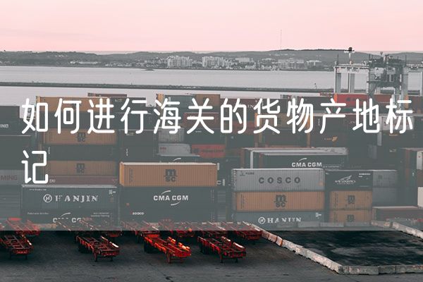 如何进行海关的货物产地标记