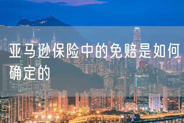 亚马逊保险中的免赔是如何确定的