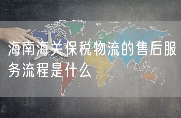 海南海关保税物流的售后服务流程是什么
