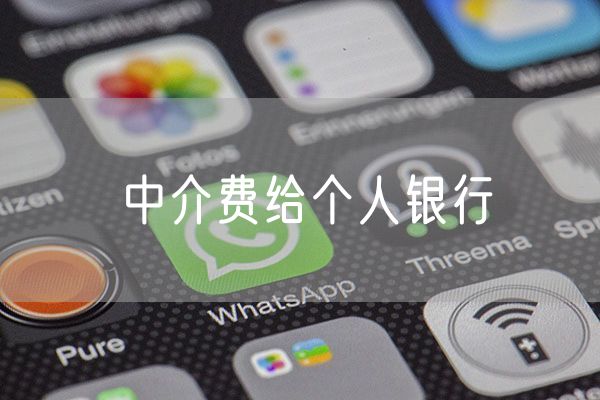 中介费给个人银行