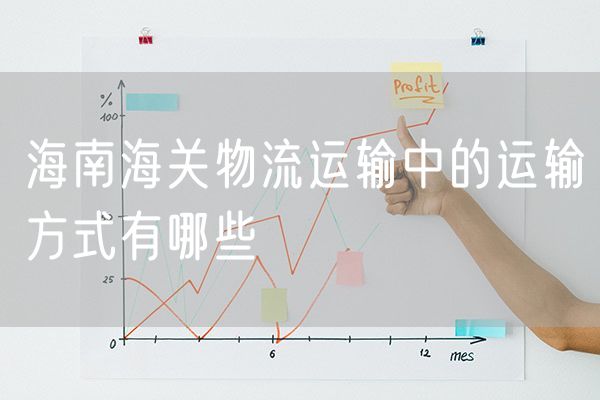 海南海关物流运输中的运输方式有哪些