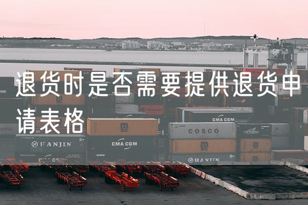 退货时是否需要提供退货申请表格