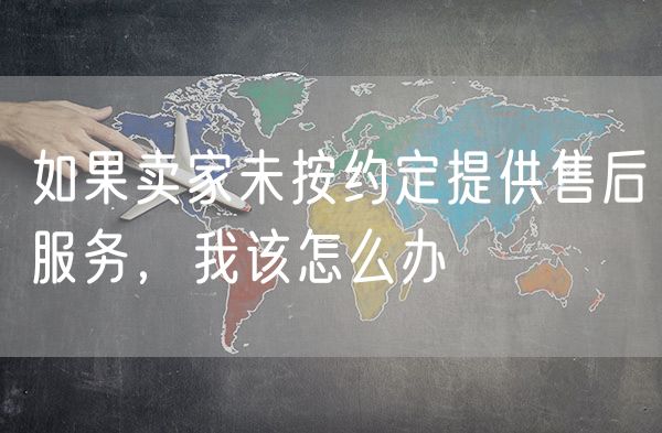 如果卖家未按约定提供售后服务，我该怎么办