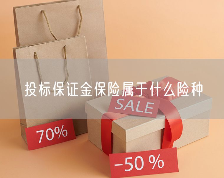 投标保证金保险属于什么险种