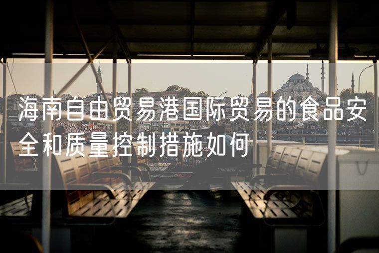 海南自由贸易港国际贸易的食品安全和质量控制措施如何