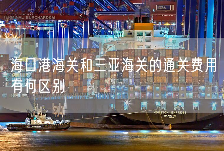 海口港海关和三亚海关的通关费用有何区别