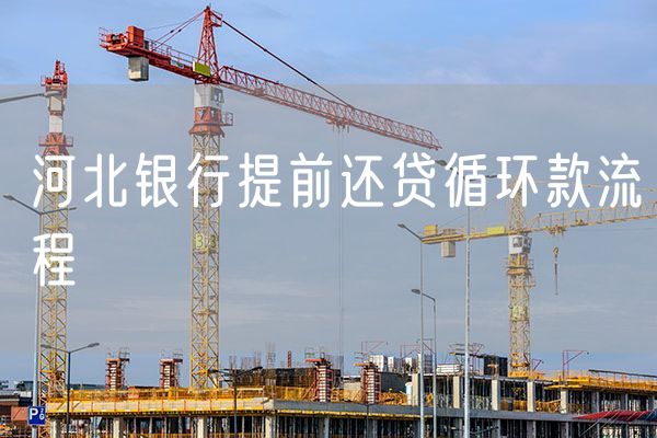 河北银行提前还贷循环款流程