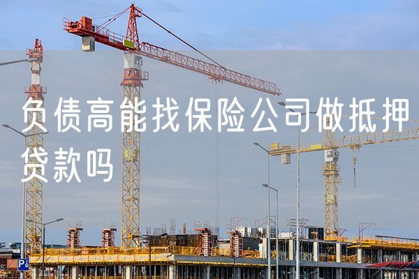 负债高能找保险公司做抵押贷款吗