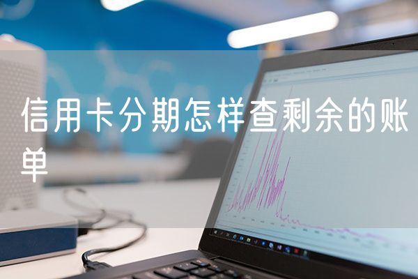 信用卡分期怎样查剩余的账单