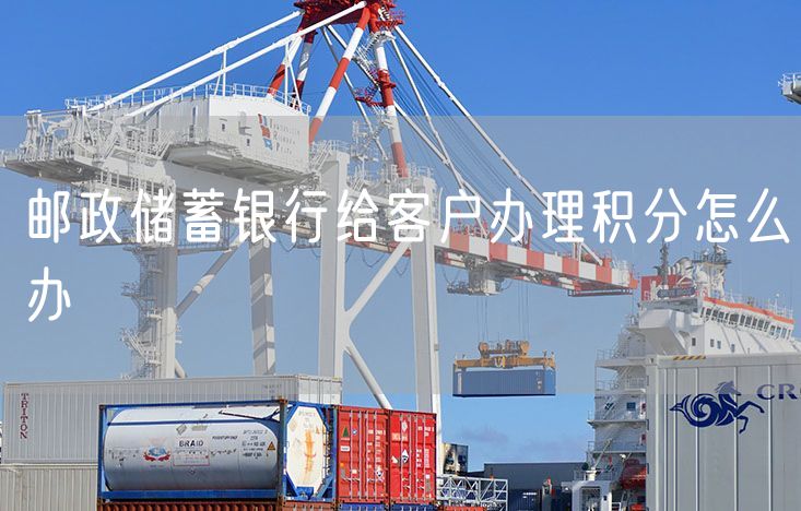 邮政储蓄银行给客户办理积分怎么办