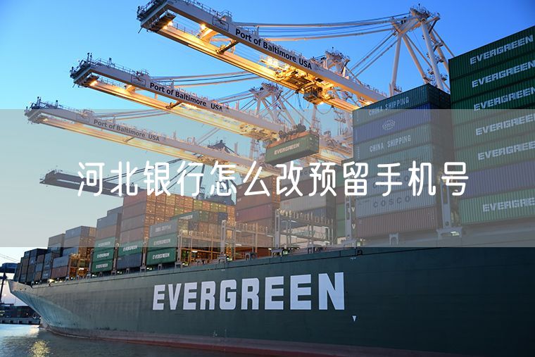 河北银行怎么改预留手机号