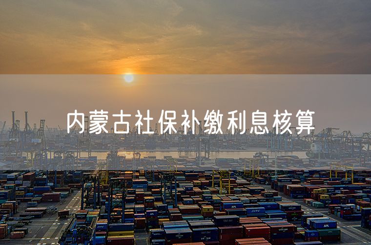 内蒙古社保补缴利息核算