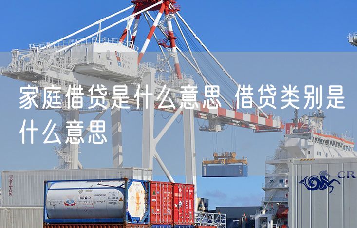 家庭借贷是什么意思 借贷类别是什么意思