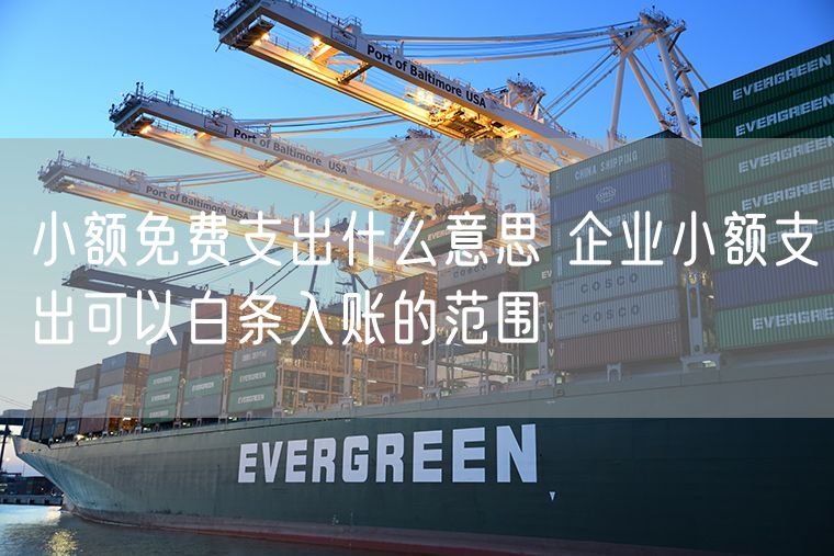 小额免费支出什么意思 企业小额支出可以白条入账的范围