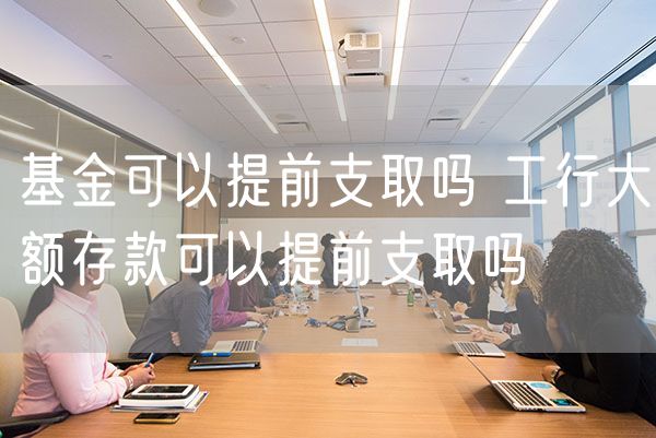基金可以提前支取吗 工行大额存款可以提前支取吗