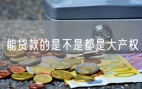 能贷款的是不是都是大产权