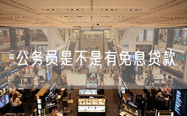 公务员是不是有免息贷款