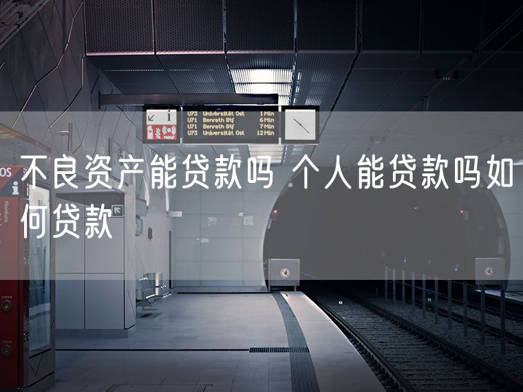 不良资产能贷款吗 个人能贷款吗如何贷款